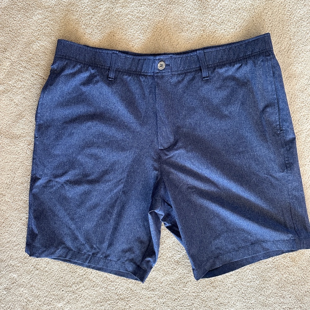 Under Armour Navy Flat Front Shorts